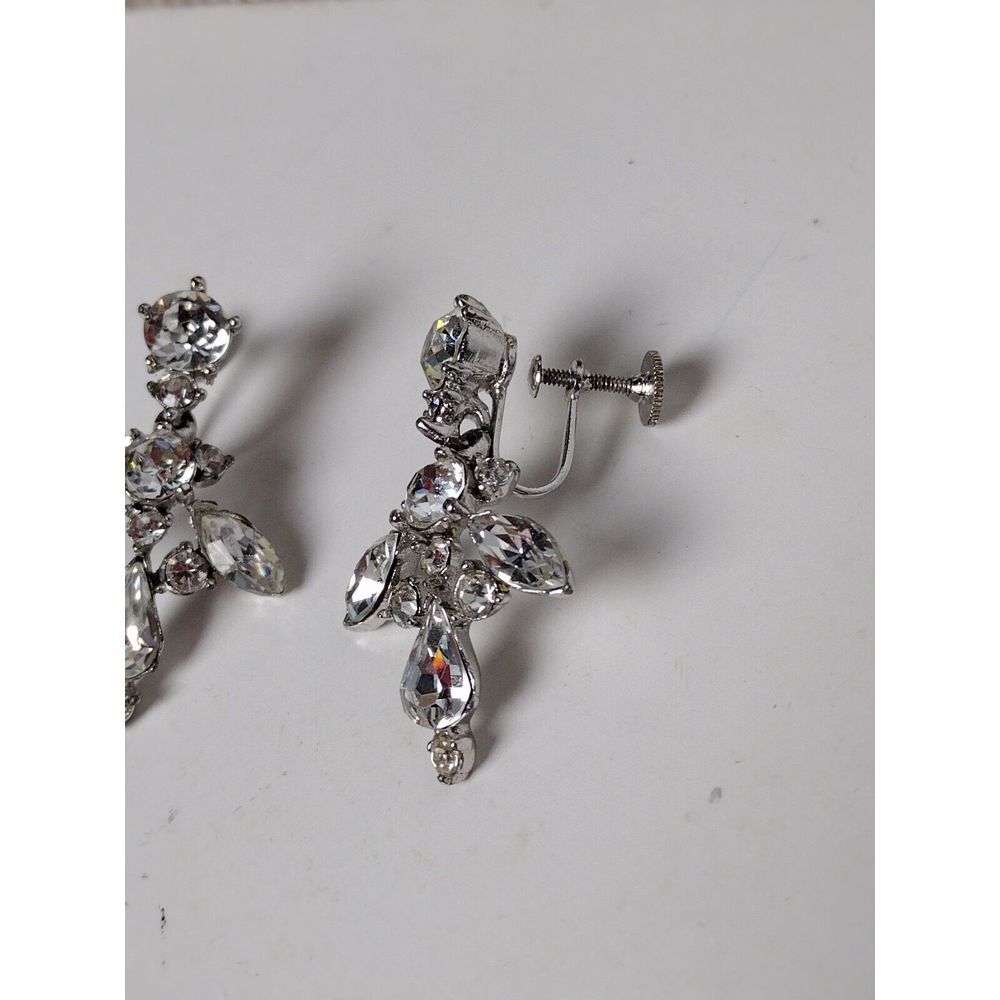 Stunning Vintage Bogoff Signed Rhinestone Silver … - image 3